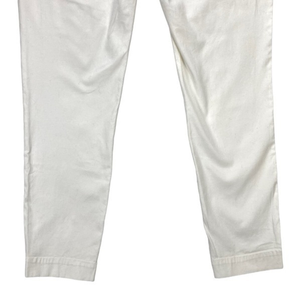 ATM Anthony Thomas Melillo Pants Womens Size 8 White Slim Ankle Stretch Trousers - Picture 8 of 12